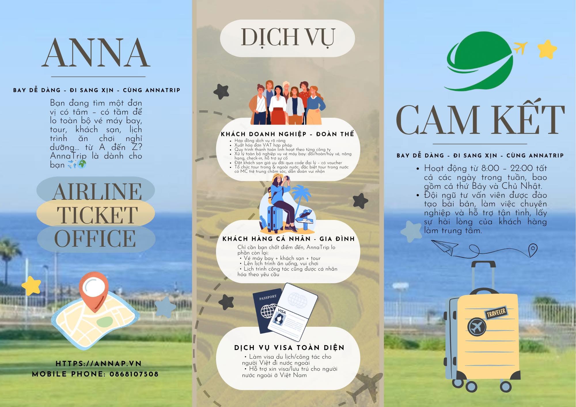 Dịch vụ toàn diện của AnnaTrip – Đồng hành cùng bạn trên mọi hành trình